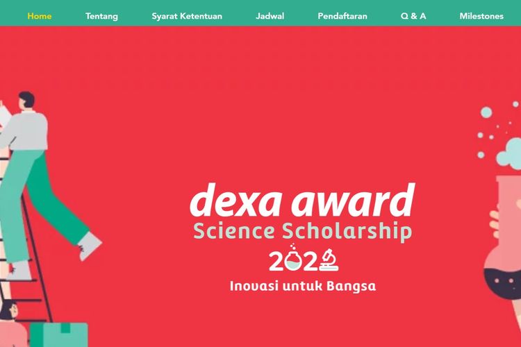 Dexa Group sedang membuka beasiswa penuh dalam program Dexa Award Science Scholarship (DASS) 2022.