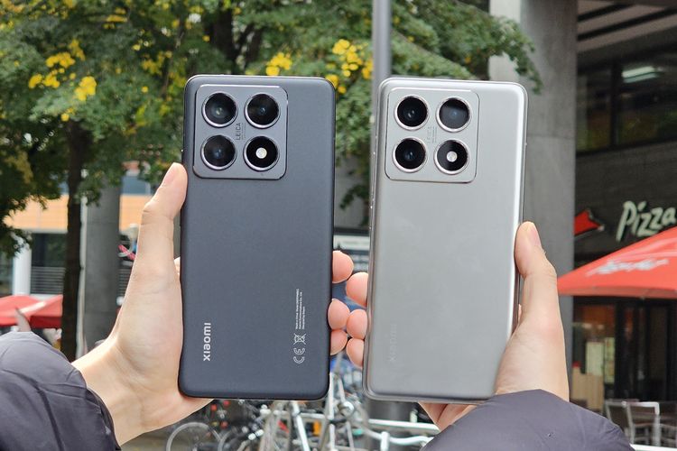 Modul kamera belakang Xiaomi 14T Pro yang terdiri dari kamera utama 50 MP (f/1.6), telefoto 50 MP (f.2,2, zoom optik 2x, 2,6x, 5x), dan ultrawide 12 MP (f/2.2).