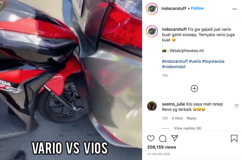 Viral Video Vios Penyok Ditabrak Vario, Ini Penyebabnya