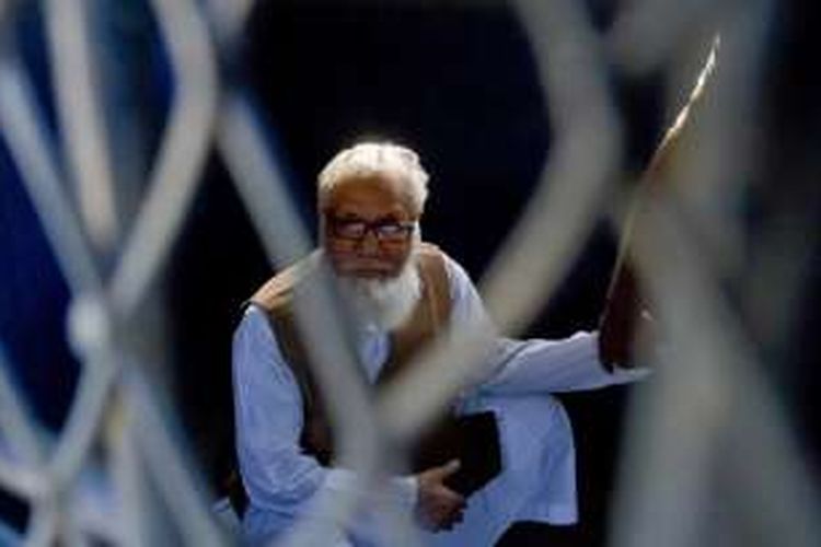 Motiur Rahman Nizami (73), yang divonis bersalah atas kejahatan perang di Banglades pada 1971.