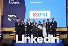 BNI Jadi Satu-satunya Bank Himbara yang Raih Penghargaan Pelopor Talent Insights LinkedIn Talent Awards 2025