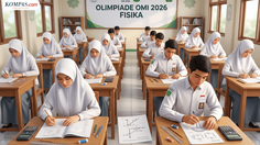 55 Soal OMI Fisika 2026 Lengkap dengan Kunci Jawaban