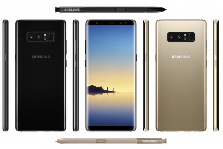 Press render Samsung Galaxy Note 8