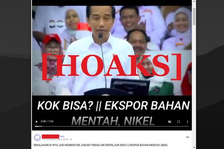 Hoaks kalah di WTO jadi momentum Presiden Jokowi tindas Uni Eropa dengan pajak ekspor nikel 1.000 persen