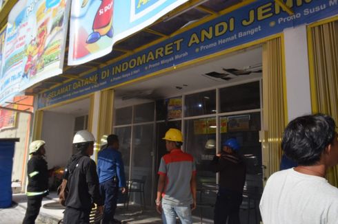 Gara-gara AC Terbakar, Indomaret Nyaris Ludes dan Bikin Warga Panik