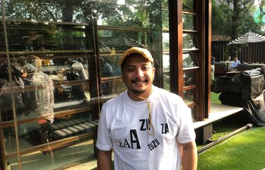 Sal Priadi di Senayan, Jakarta, Kamis (8/8/2024).