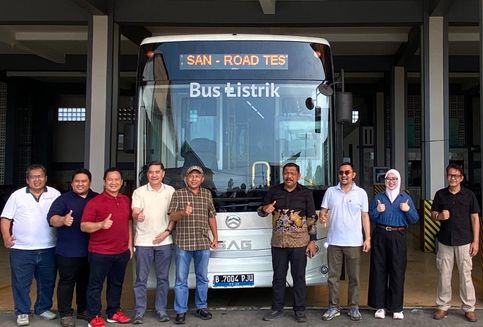 Bus Listrik PO SAN Segera Beroperasi