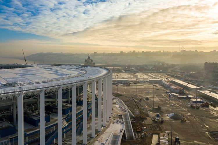 Stadion Nizhny Novgorod di Rusia.