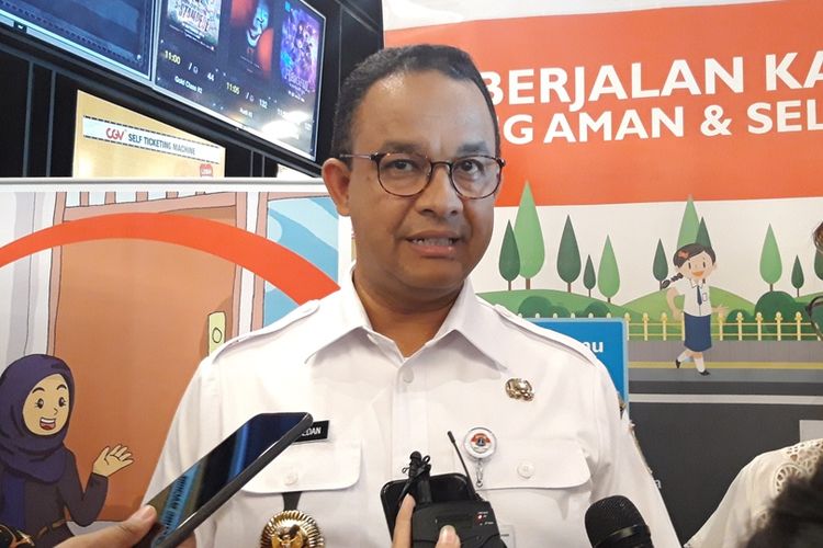 Gubernur DKI Jakarta Anies Baswedan di Bella Tera, Kelapa Gading, Jakarta Utara, Rabu (18/9/2019)