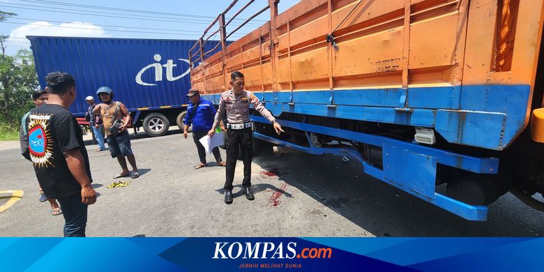 Pemotor di Karanganyar Tewas Tabrak Truk saat Putar Arah