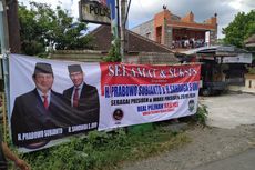Spanduk Kemenangan Prabowo-Sandiaga di Bantul Dilepas Satpol PP