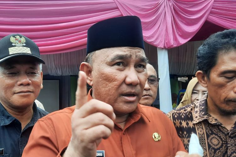 Wali Kota Depok, Mohammad Idris usai meresmikan rumah maggot di Cimpaeun, Tapos, Depok, Selasa (18/10/2022).