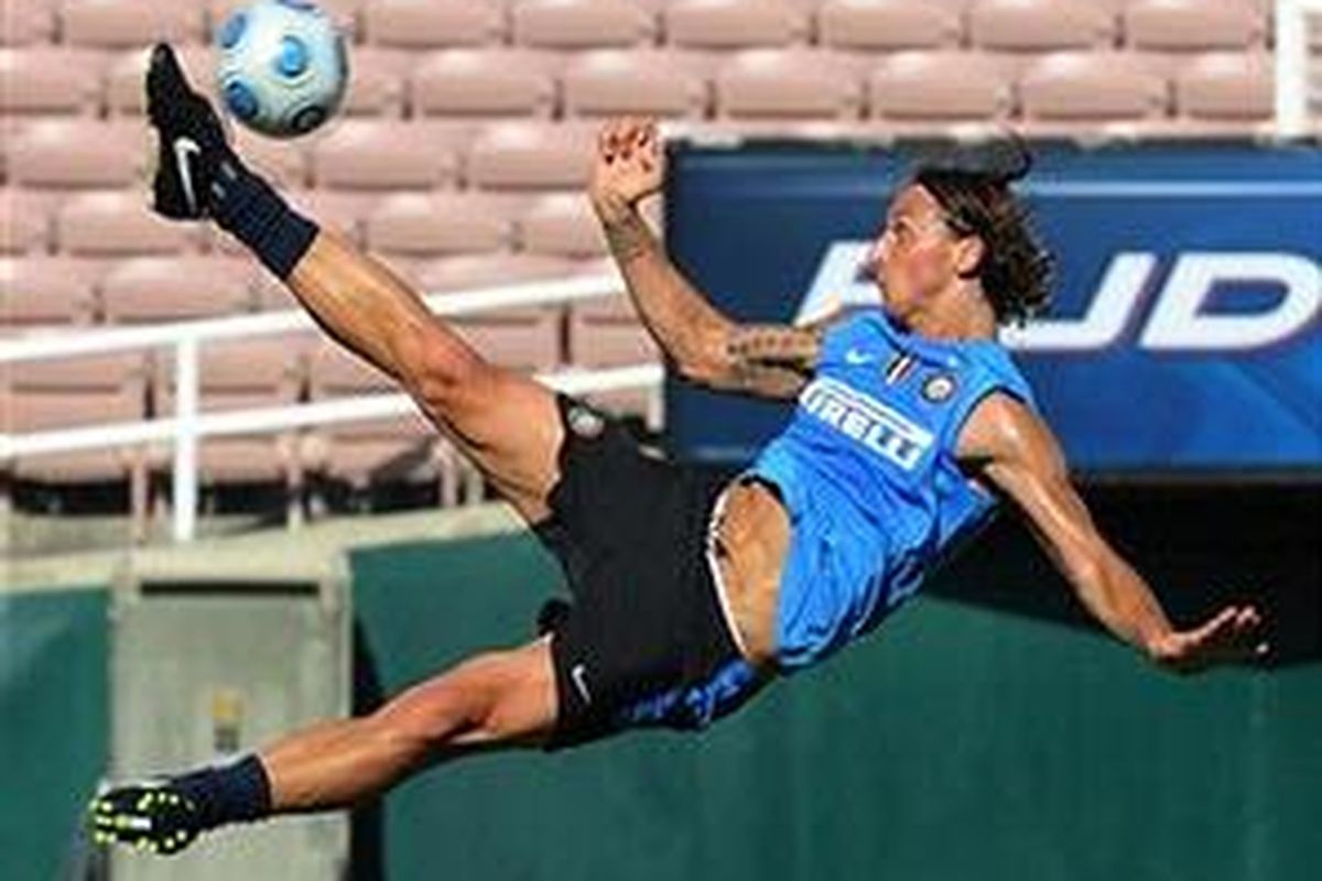 Striker Inter Milan, Zlatan Ibrahimovic.