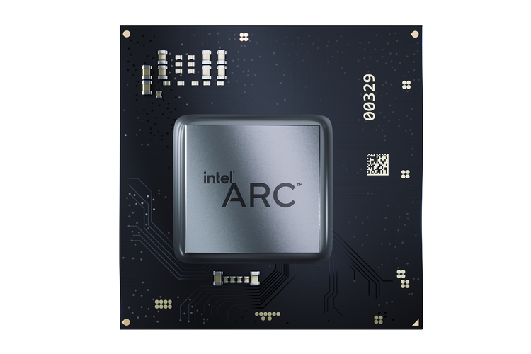 Ilustrasi GPU laptop Intel A-Series.