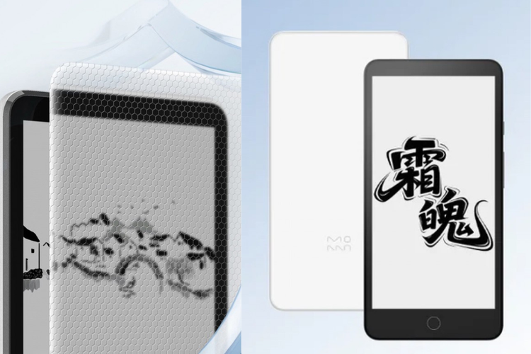 Perangkat e-reader buatan Xiaomi, Moaan InkPalm Mini Plus 2. Perangkat ini hadir dengan mengunggulkan aspek penyimpanan internal (storage) yang besar, yaitu 512 GB. 