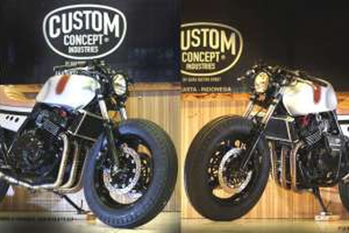 Sport naked Honda CB400 dengan tampilan cafe racer.