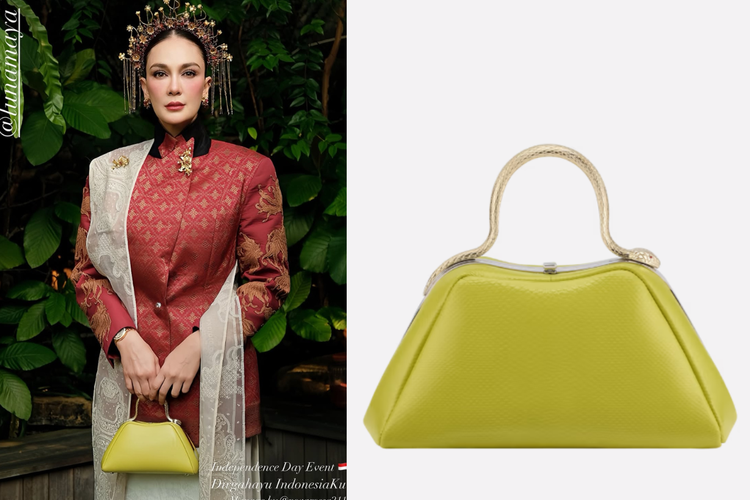 Luna Maya Tenteng Tas Bvlgari Rp123 Juta saat HUT ke-81 RI, Ini Detailnya