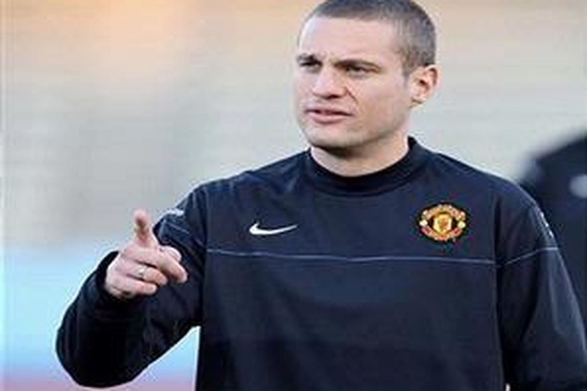 Defender Manchester United, Nemanja Vidic.