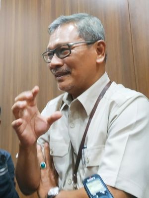 Sekretaris Direktorat Jenderal Pencegahan dan Pengendalian Penyakit Kementerian Kesehatan (Kemenkes) Achmad Yurianto dalam jumpa pers di Gedung Kemenkes, Kuningan, Jakarta Selatan, Senin (10/2/2020). 