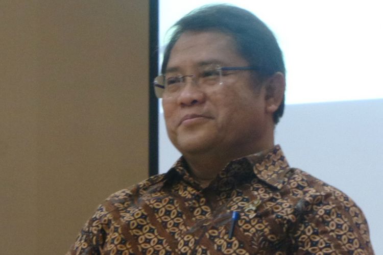 Menteri Komunikasi dan Informatika Rudiantara di Gedung Kompas Gramedia, Palmerah Barat, Jakarta, Selasa (30/1/2018).