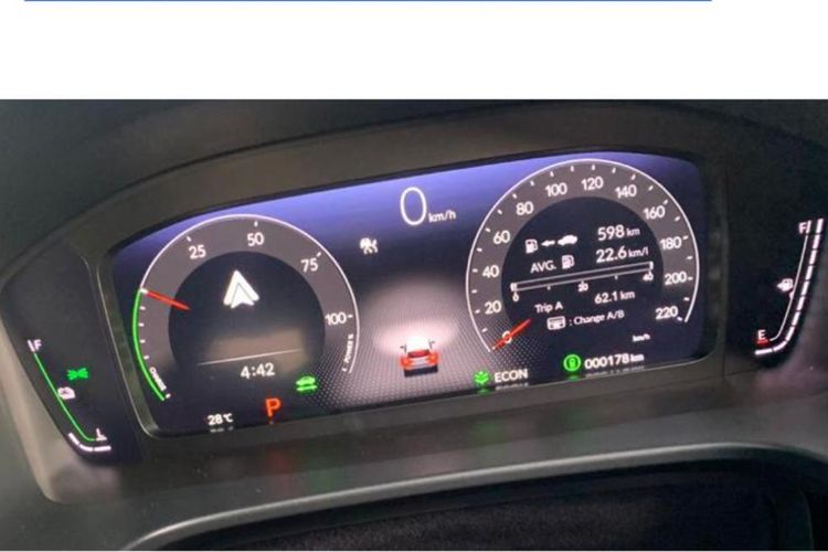 Panel meter interaktif sarat informasi yang diberikan pada Honda CR-V e:HEV
