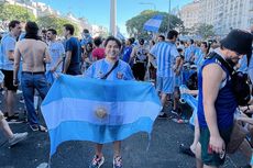 Keturunan Indonesia Pencinta Timnas Argentina Rayakan Kemenangan di Buenos Aires