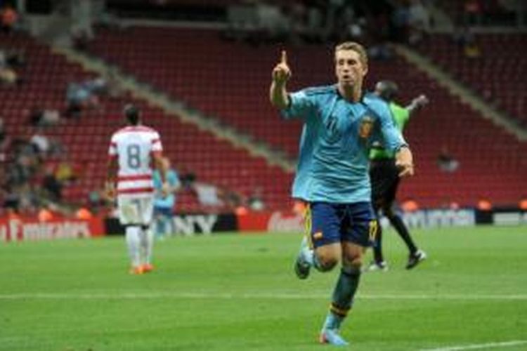 Gelandang Barcelona asal Spanyol, Gerard Deulofeu.