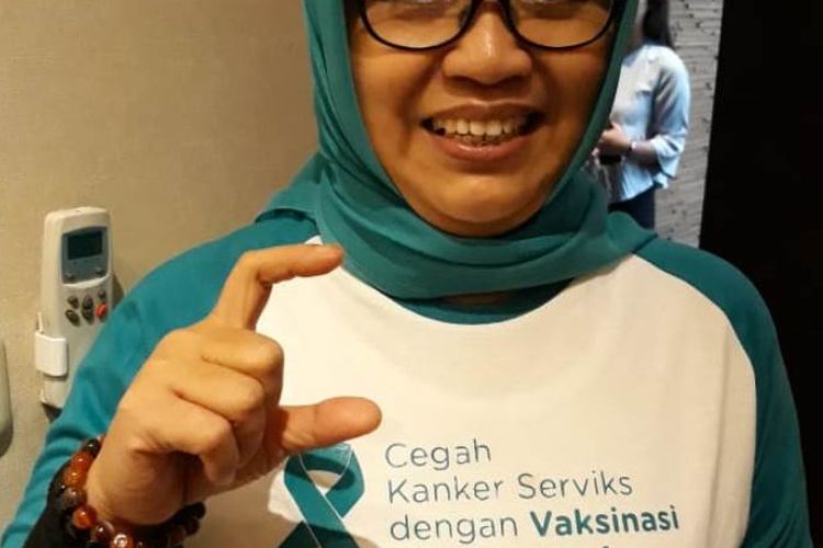 Penyintas kanker serviks, Untung Endang Suryani.