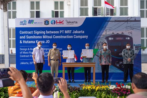 MRT Jakarta Teken Kontrak Proyek Fase 2A Bundaran HI-Kota Senilai Rp 4,6 Triliun