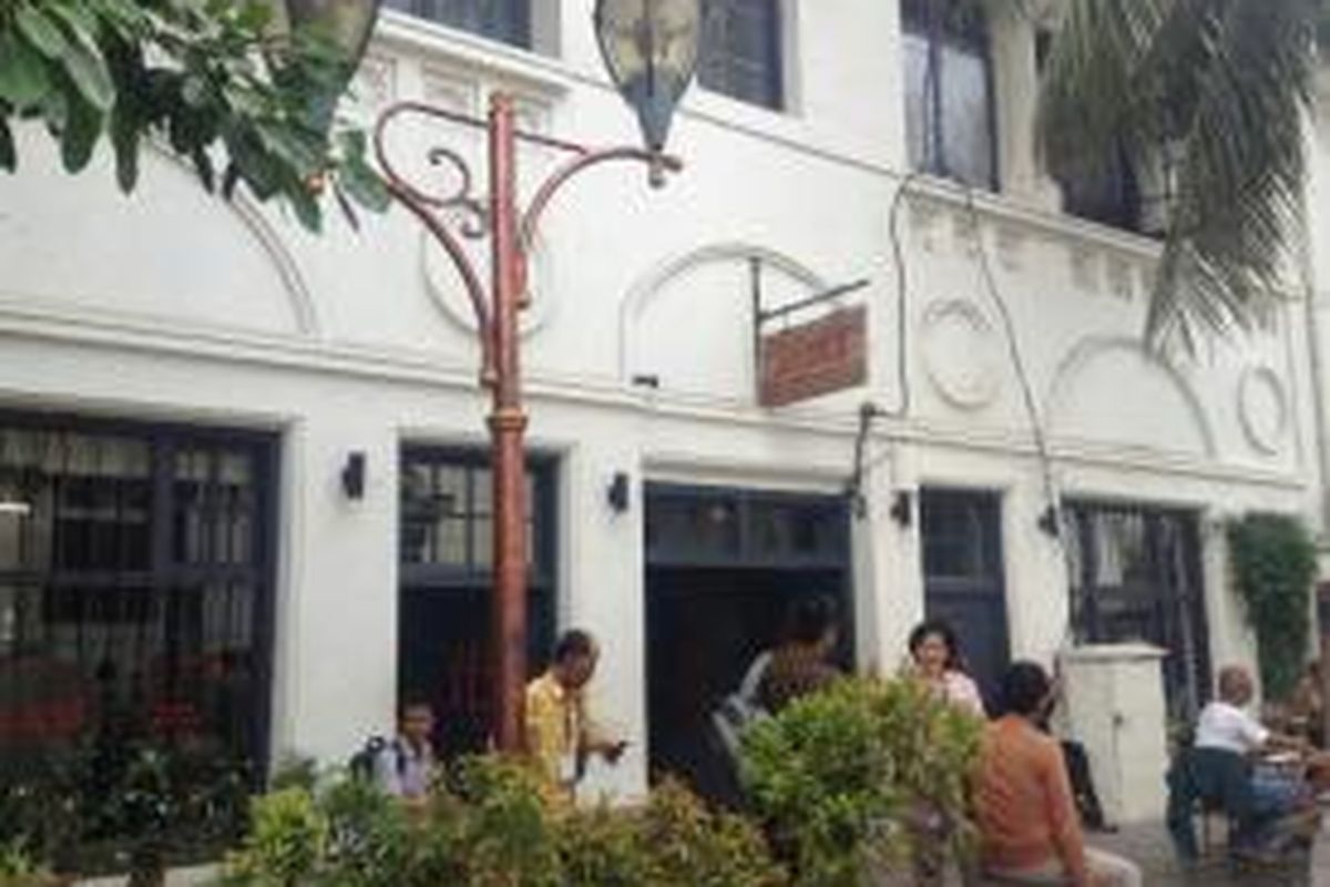 Kafe Historia di kawasan Kota Tua, Jakarta. Gambar diambil pada Jumat (13/11/2015).