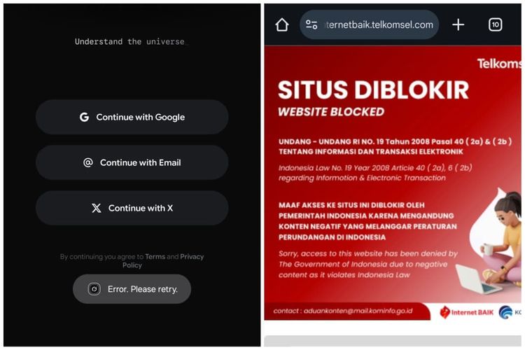Kementerian Komdigi memblokir sementara akses AI Grok. Hal ini dilakukan karena Grok disalahgunakan untuk membuat gambar tidak senonoh.