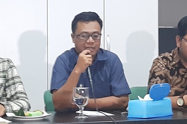 Manajer Riset TII Wawan Heru Suyatmiko dalam konferensi pers di Kantor TII, Kamis (30/1/2020).