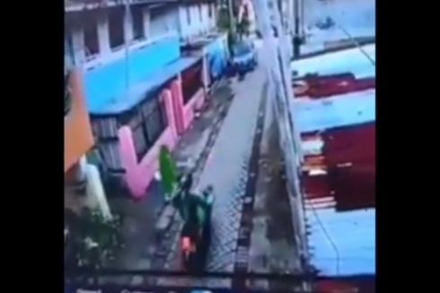 Viral, Video Pria Berjaket Ojol Diduga Lakukan Pelecehan Seksual ke Pedagang Kue Keliling di Makassar