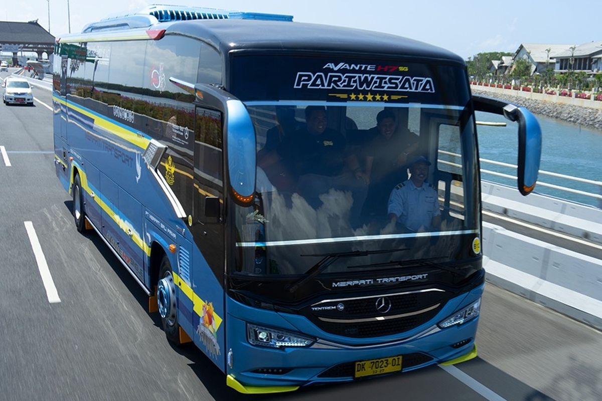 Bus baru PO Merpati dengan bodi Avante H7 Front Engine