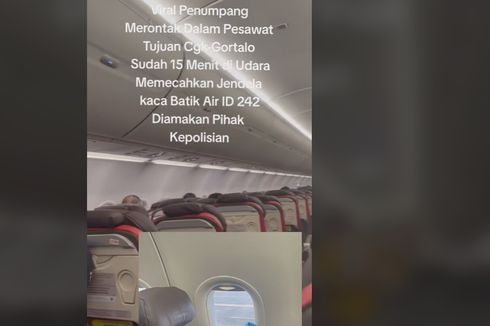 Penjelasan Batik Air soal Penumpang Pecahkan Jendela di Penerbangan Jakarta-Gorontalo