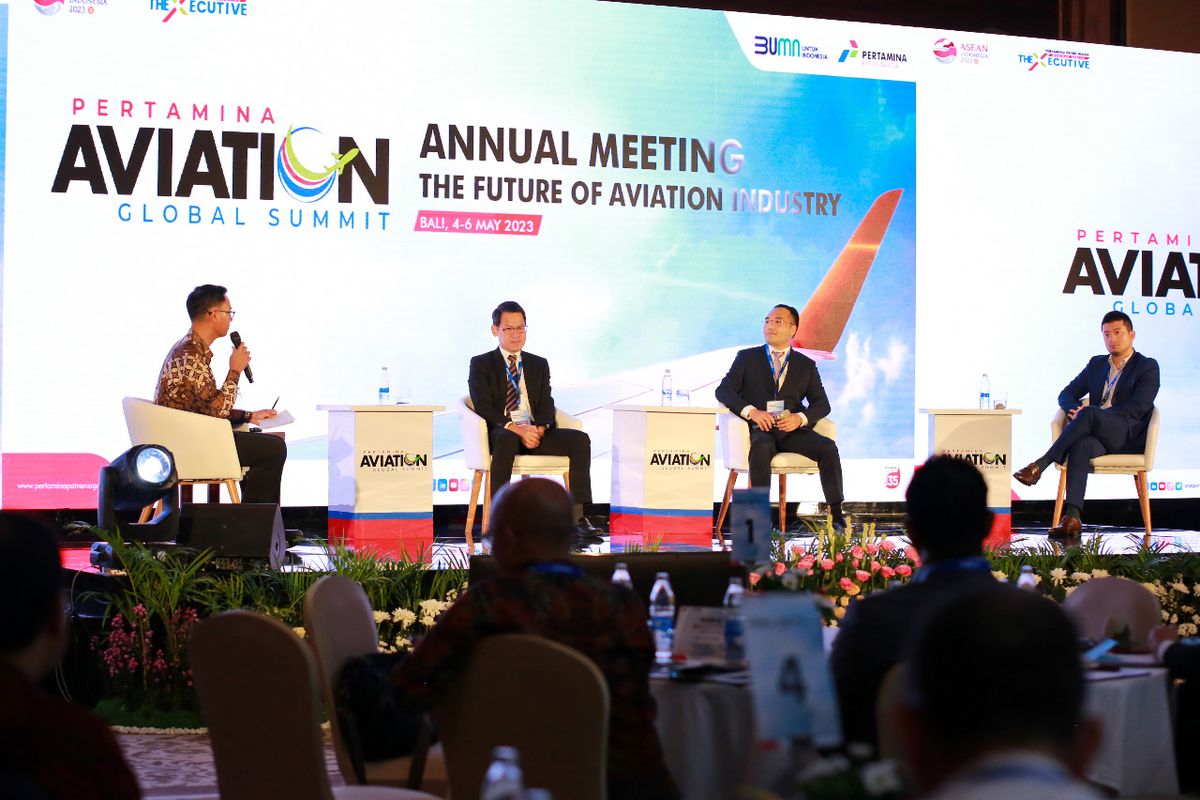 Pertamina Patra Niaga menggelar Pertamina Aviation Global Summit bertema the Future of Aviation Industry yang membahas bagaimana pertumbuhan industri aviasi ke depan.