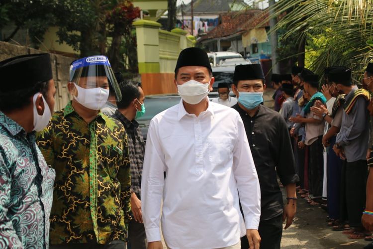 Ketua Komisi X Syaiful Huda saat mengunjungi Pondok Pesantren Condong di Kota Tasikmalaya, Jawa Barat, Kamis (06/8/2020)