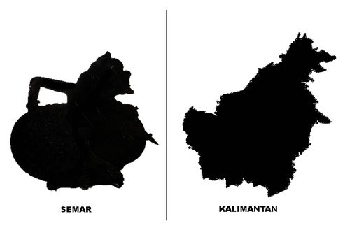 Viral di Media Sosial soal Semar, Bentuk Pulau Kalimantan, dan Filosofi Jawa, Adakah Kaitannya?