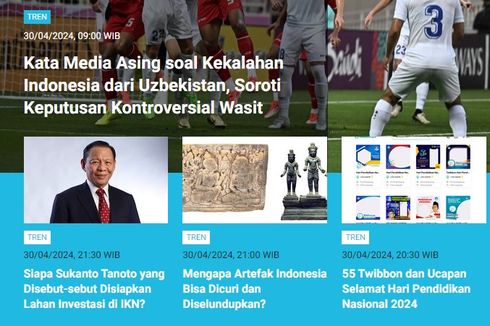 [POPULER TREN] Sorotan Media Asing terhadap Kekalahan Indonesia Lawan Uzbekistan | Profil Shen Yinhao, Wasit yang Picu Kontroversi
