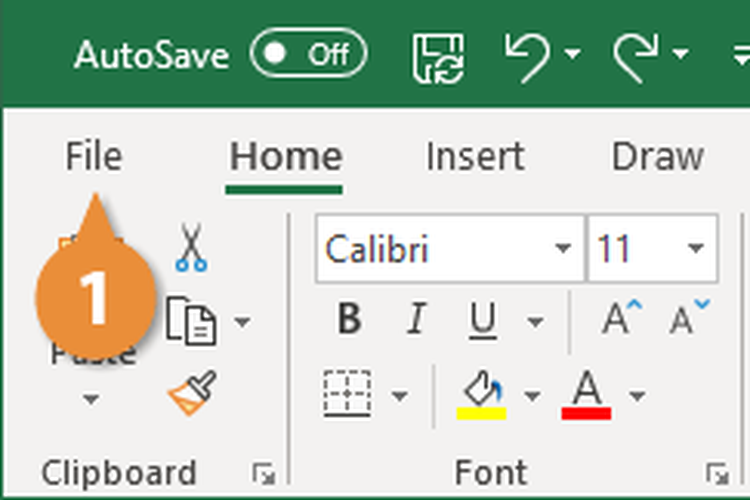 cara simpan workbook excel 