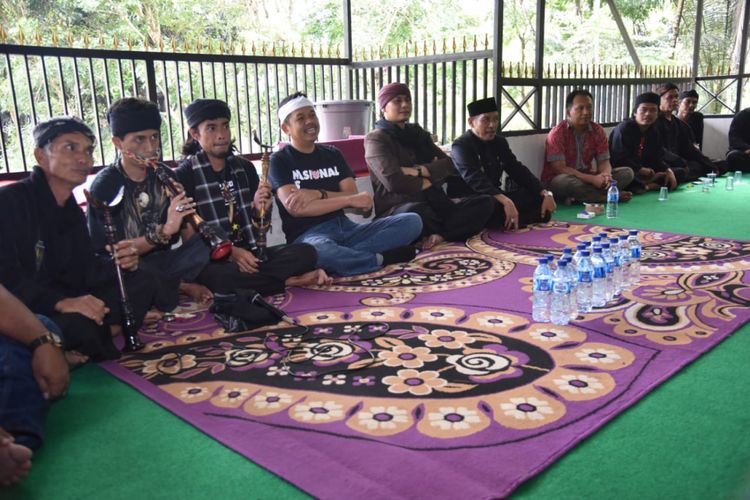 Calon Wakil Gubernur Jawa Barat Dedi Mulyadi, saat hadir di acara pencak silat di Ciamis, Jumat (20/4/2018).