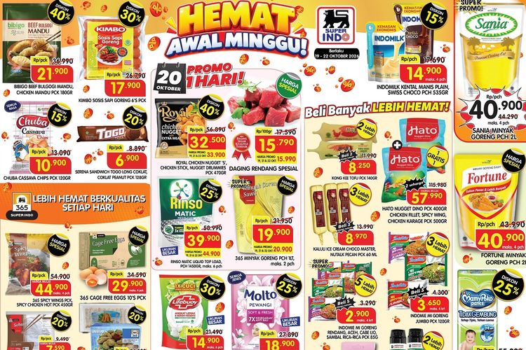 Promo Superindo Hari Ini 19 Oktober 2026, Daging dan Kebutuhan Dapur Sedang Diskon