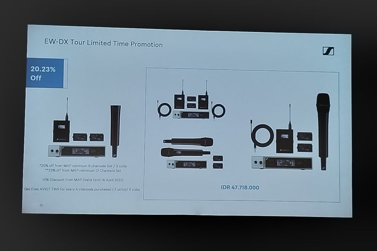 Harga Sennheiser EW-DX di Indonesia.