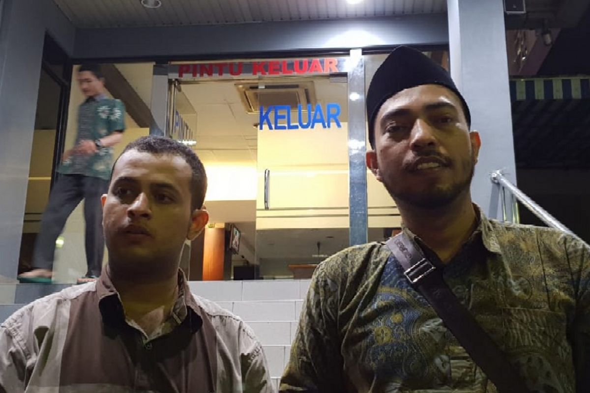 Perwakilan Forum Alawiyin, Habib Husin Sihab saat menyambangi Polda Metro Jaya, Selasa (22/5/2018).