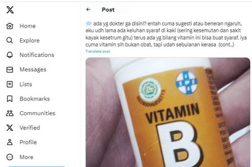 Benarkah Vitamin B Kompleks Bisa Mengobati Keluhan Penyakit Saraf?