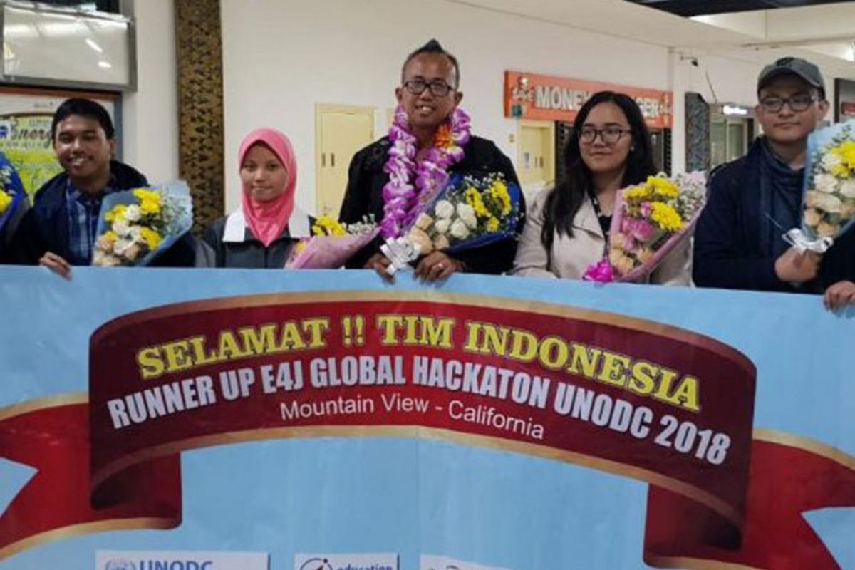 SMK Telkom Jakarta Raih Juara 2 Kompetisi Education for Justice (E4J) Global Hackaton, Amerika Serikat (9-11/7/2018)