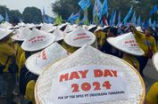 Pakai Caping Saat Aksi 'May Day', Pedemo: Buruh seperti Petani, Semua Pasti Butuh Kami...