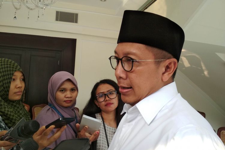 Menteri Agama RI Lukman Hakim Saifuddin Ketika Ditemui di Kantor Wakil Kepresidenan RI, Jakarta, Jumat (26/5/2017).