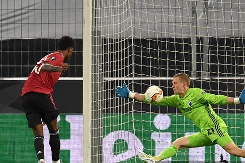 Man United Vs Copenhagen, Hanya Penalti Fernandes yang Bisa Taklukkan Karl-Johan Johnsson