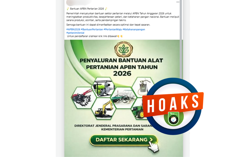 INFOGRAFIK: Muncul Hoaks Berupa Tautan untuk Dapat Bantuan Alat Pertanian 2026
